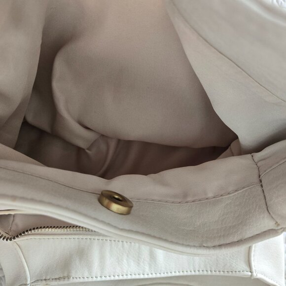 Sasha + Sofi Satchel Shoulder Bag - Cream/Off-White - Picture 8 of 12